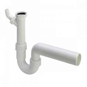 СИФОН ЗА МИВКА "VIEGA" 1"1/2x40 ТИП "S" PP БЯЛ С ЩУЦЕР ЗА ПЕРАЛНЯ (102838)
