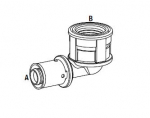 КОЛЯНО АДАПТОР ПРЕС Ж 26X3/4&quot; PPSU VALSIR ИТАЛИЯ