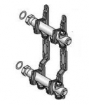 МЕСИНГОВ КОЛЕКТОР UPONOR 5 ИЗВОДА, ДЪЛЖ: 272 MM