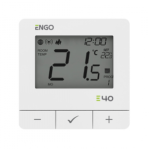 ТЕРМОСТАТ ENGO БЯЛ SMART E40-230W 230V захранване 230V